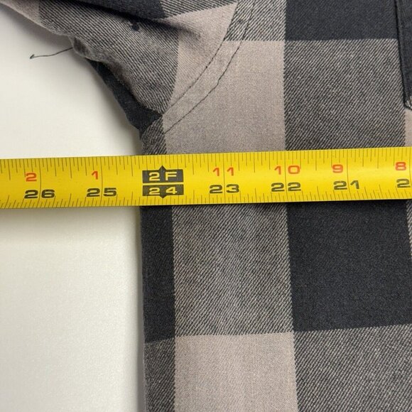 So Cal Button Up Jacket Mens XL Plaid Insulated Hoodie Embroidered Grunge Y2K - Picture 14 of 14